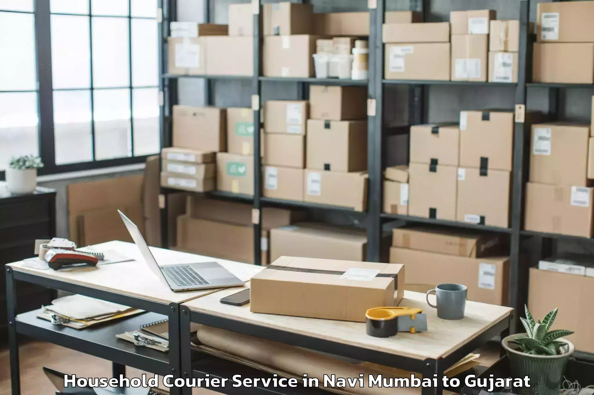 Book Your Navi Mumbai to Bhilad Household Courier Today